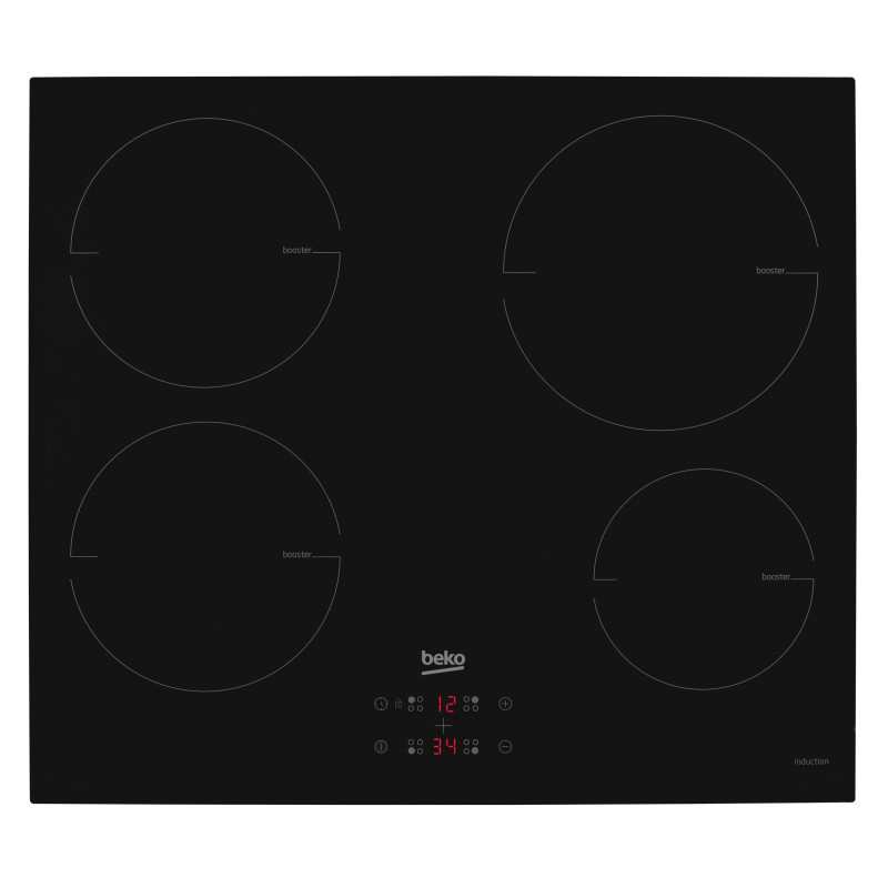 Beko HII64400MT kookplaat Zwart Ingebouwd 60 cm Inductiekookplaat zones 4 zone(s)