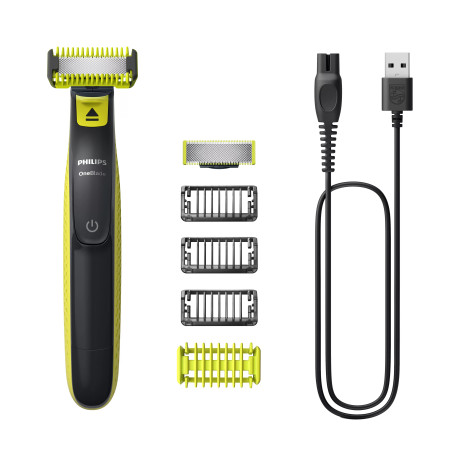 Philips Norelco OneBlade QP2824/10 scheerapparaat Scheerapparaat met scheerblad Trimmer Grijs, Limoen