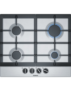 Siemens EC6A5PB90 kookplaat Zwart, Roestvrijstaal Ingebouwd Gaskookplaat 4 zone(s)