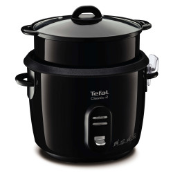 Tefal Rijstkoker classic zwart 10 kops + stoommand RK1038