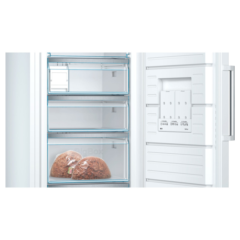 Bosch Serie 6 GSN54AWCV congélateur Congélateur vertical Pose libre 328 L Blanc