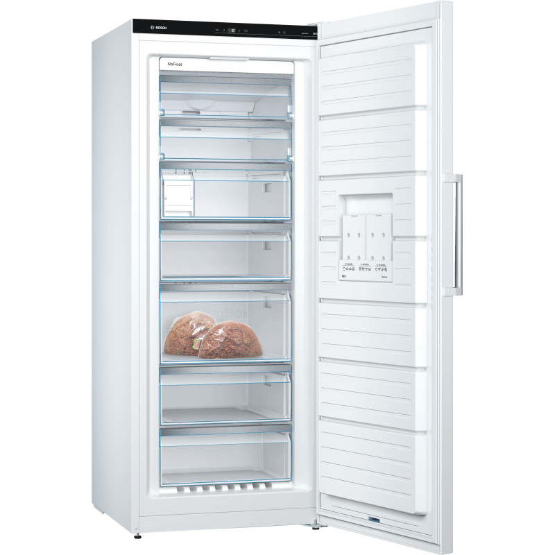 Bosch Serie 6 GSN54AWCV congélateur Congélateur vertical Pose libre 328 L Blanc