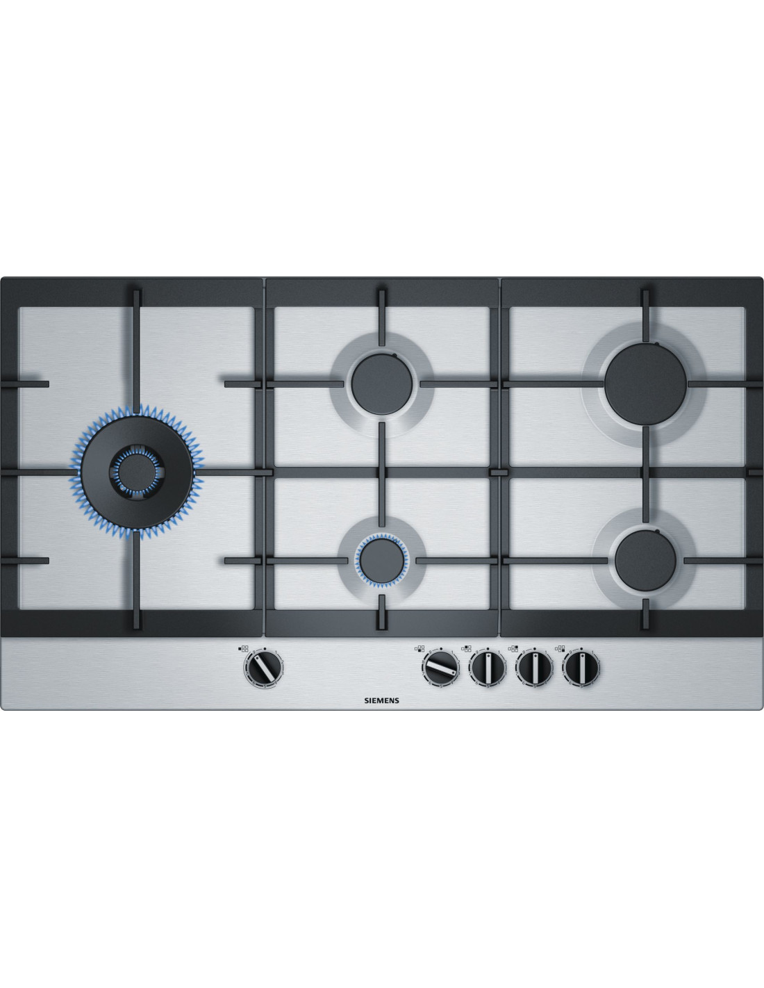 Siemens iQ500 EC9A5SB90 kookplaat Roestvrijstaal Ingebouwd 90 cm Gaskookplaat 5
