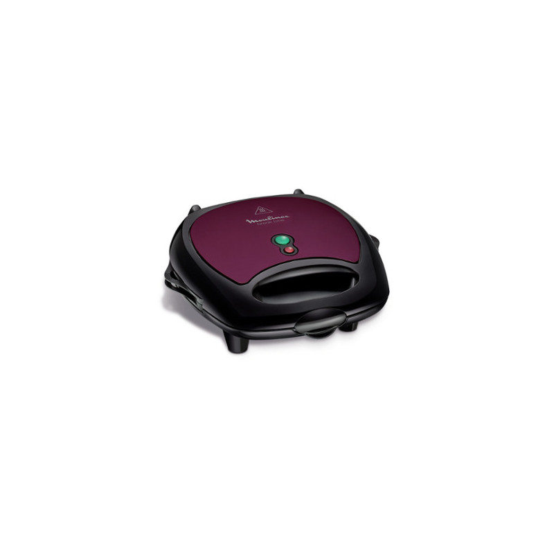 Moulinex SJ615612 wafelijzer 2 wafel(s) 700 W Zwart, Paars