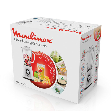 Moulinex LM430 1,75 l Blender voor op aanrecht 800 W Wit