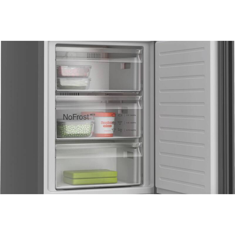 Bosch Serie 4 KGN39OCAF koel-vriescombinatie Vrijstaand 363 l Antraciet, Roestvrijstaal