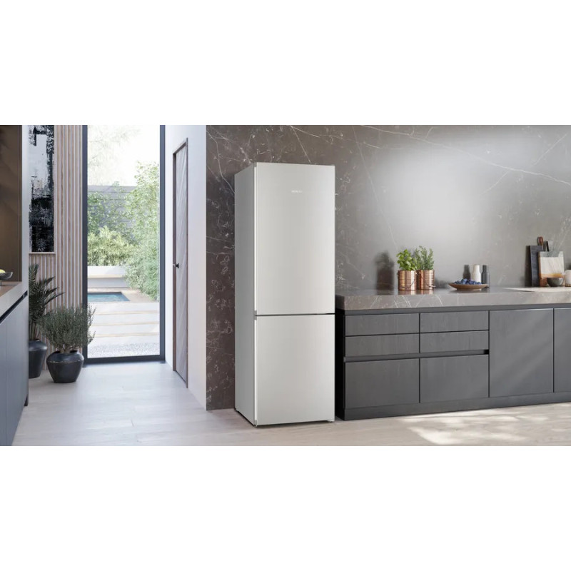 Siemens iQ300 KG36NVIAG réfrigérateur-congélateur Pose libre 321 L Acier inoxydable
