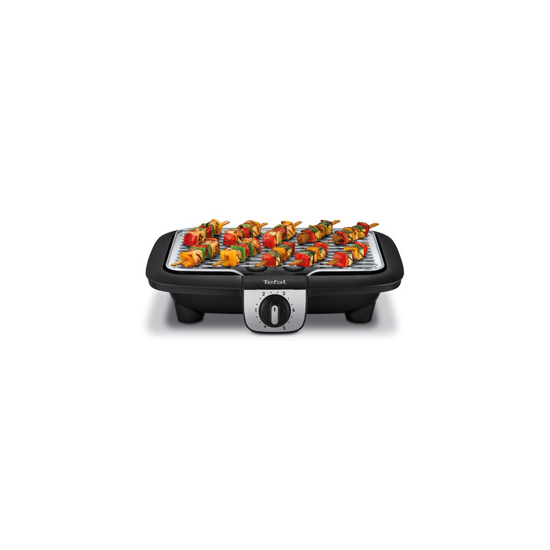 Tefal EasyGrill BG930812 buitenbarbecue & grill Tafelblad Electrisch Zwart, Grijs 2100 W