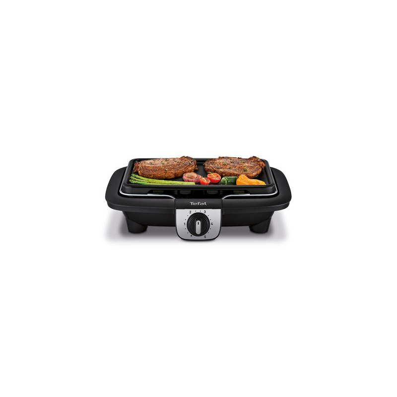 Tefal EasyGrill BG930812 buitenbarbecue & grill Tafelblad Electrisch Zwart, Grijs 2100 W