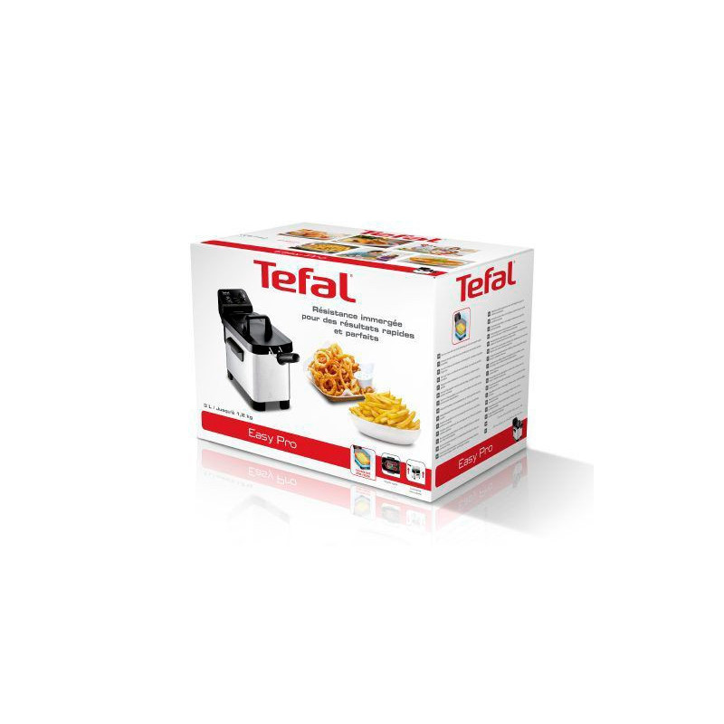 Tefal Easy Pro FR331 Unique Autonome Friteuse Noir, Acier inoxydable