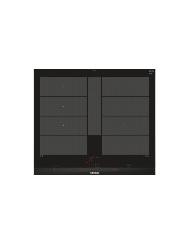 Siemens iQ700 EX675LYV1E plaque Noir Intégré (placement) 60 cm Plaque avec zone à induction 4 zone(s)