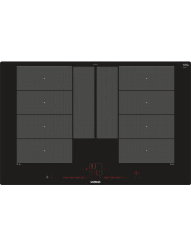 Siemens EX801LYC1E plaque Noir Intégré (placement) Plaque avec zone à induction 4 zone(s)