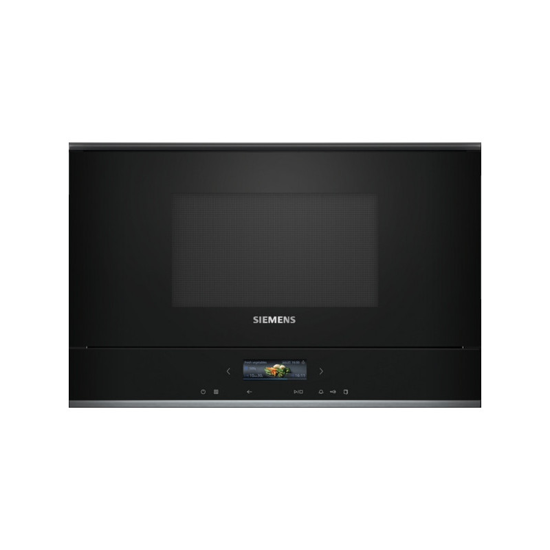 Siemens BF722R1B1 micro-onde Noir Micro-onde simple Intégré 21 L 900 W