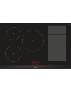 Siemens EX875LVC1E plaque Noir, Acier inoxydable Intégré (placement) Plaque avec zone à induction 5 zone(s)