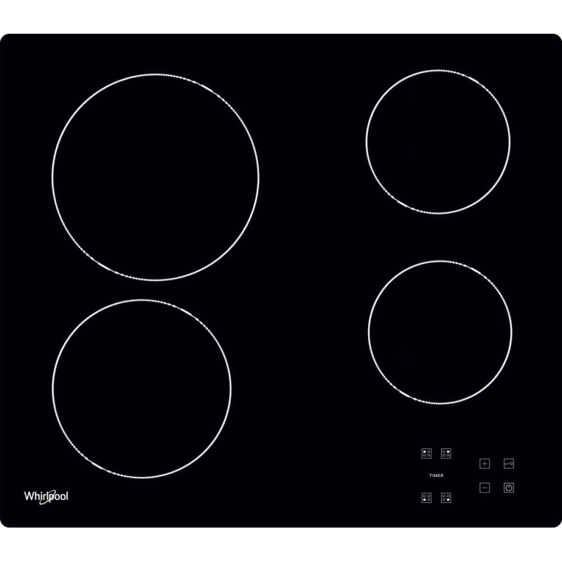 Whirlpool AKT 8090/NE Noir Intégré 60 cm Céramique 4 zone(s)