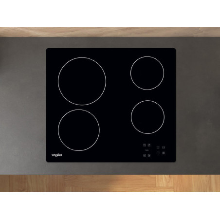 Whirlpool AKT 8090/NE Zwart Ingebouwd 60 cm Keramisch 4 zone(s)