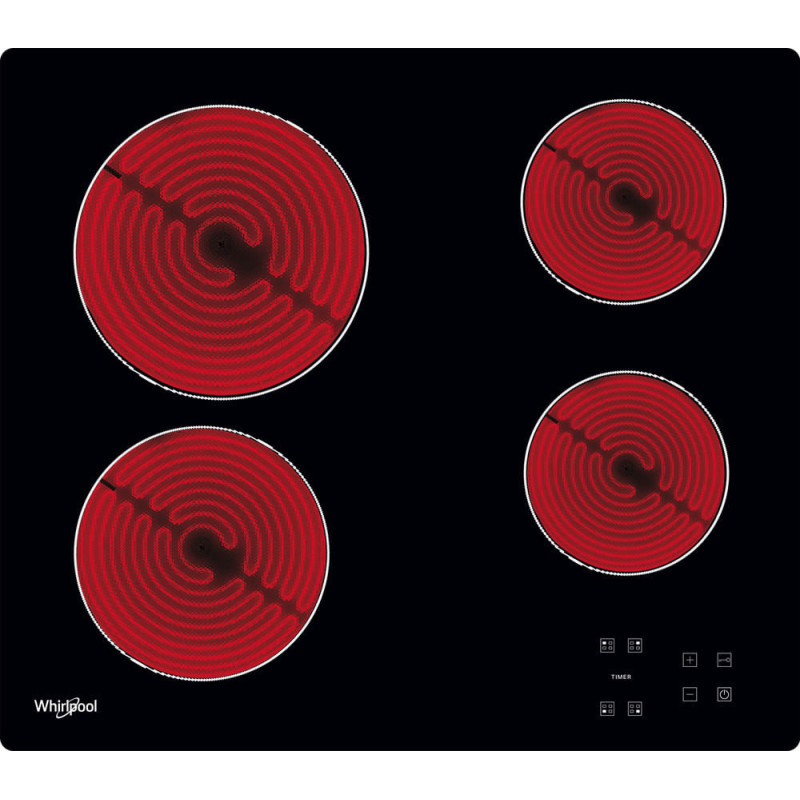Whirlpool AKT 8090/NE Zwart Ingebouwd 60 cm Keramisch 4 zone(s)