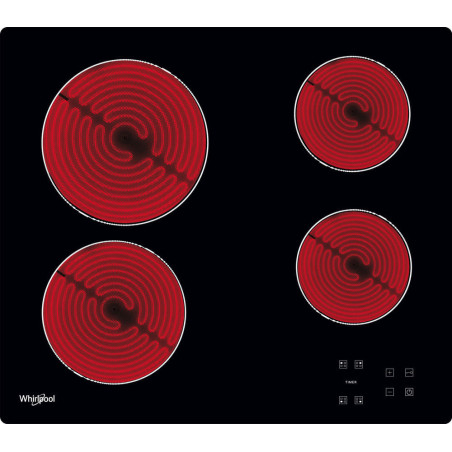 Whirlpool AKT 8090/NE Zwart Ingebouwd 60 cm Keramisch 4 zone(s)