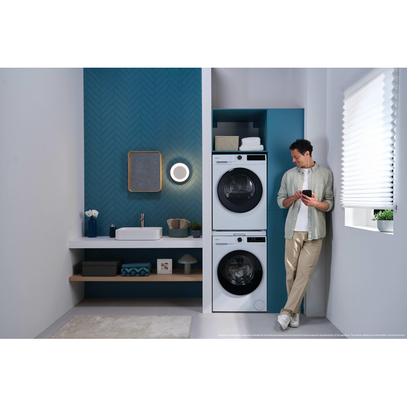 Candy GD 49B8-S machine à laver Charge avant 9 kg 1351 tr/min Blanc