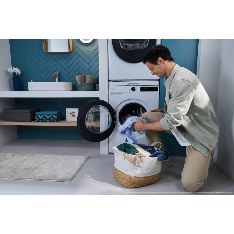 Candy GD 49B8-S machine à laver Charge avant 9 kg 1351 tr/min Blanc