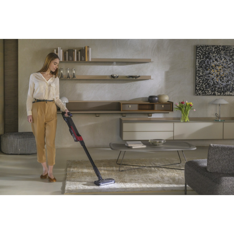 Hoover HF210H 011 Aspirateur-balai 2 en 1 Batterie Sec EPA Sans sac 165 W Noir, Rouge