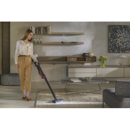 Hoover HF210H 011 Aspirateur-balai 2 en 1 Batterie Sec EPA Sans sac 165 W Noir, Rouge