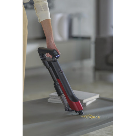 Hoover HF210H 011 Aspirateur-balai 2 en 1 Batterie Sec EPA Sans sac 165 W Noir, Rouge