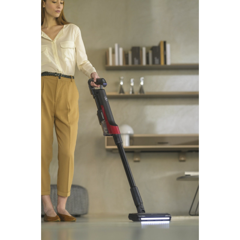 Hoover HF210H 011 Aspirateur-balai 2 en 1 Batterie Sec EPA Sans sac 165 W Noir, Rouge