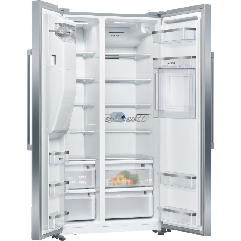 Siemens iQ500 KA93GAIEP frigo américain Pose libre 560 L Acier inoxydable