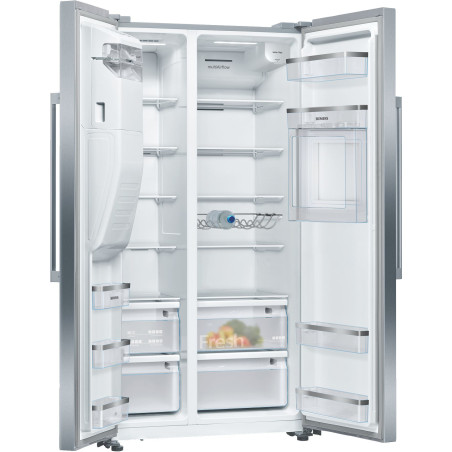 Siemens iQ500 KA93GAIEP frigo américain Pose libre 560 L Acier inoxydable