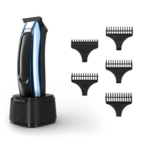 Rowenta Barber Experience TN1851E0 tondeuse à cheveux Noir, Bleu Lithium-Ion (Li-Ion)