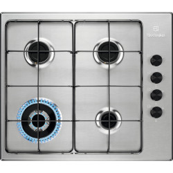 Electrolux EGS6414X kookplaat Roestvrijstaal Ingebouwd 60 cm Gaskookplaat 4 zone(s)