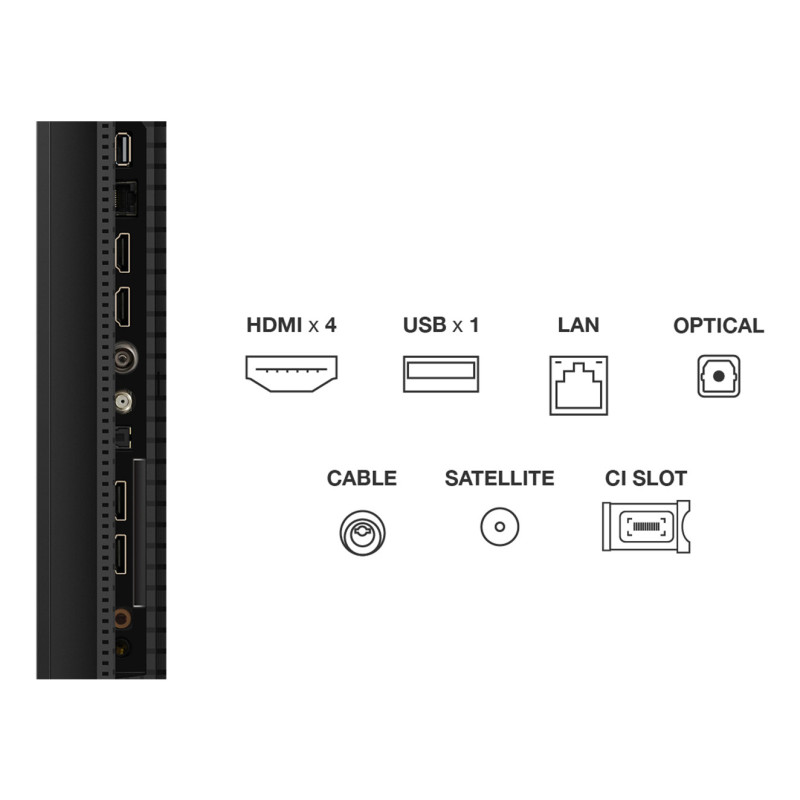 TCL C69 50C69K tv 127 cm (50") 4K Ultra HD Smart TV Wifi Metallic