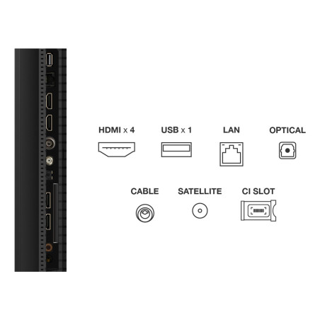 TCL C69 50C69K tv 127 cm (50") 4K Ultra HD Smart TV Wifi Metallic