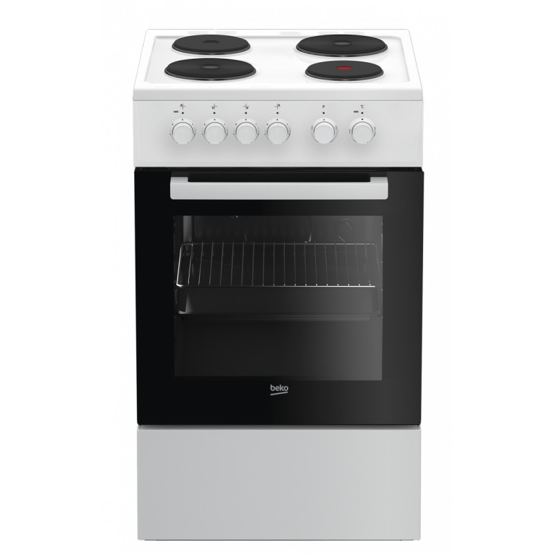 Beko FSS56000GW fornuis Vrijstaand fornuis Electrisch Gesealde plaat Wit