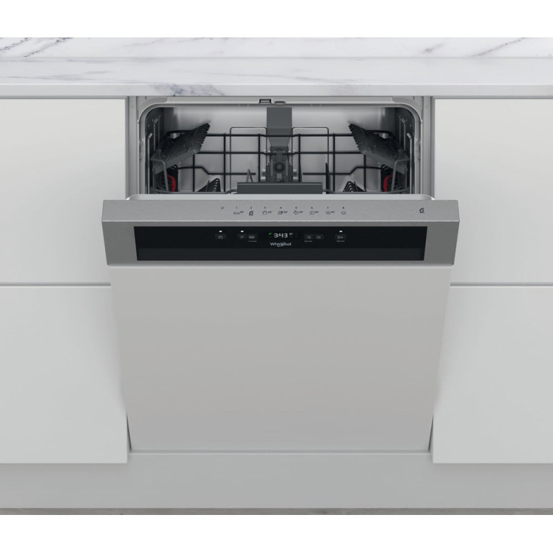 Whirlpool Lave-vaisselle semi-encastrable inox - WBC3C26X -