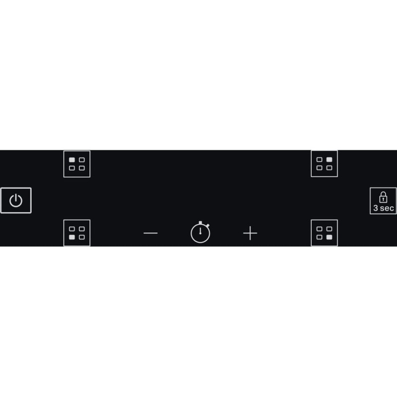 Whirlpool WS Q4860 NE Zwart Ingebouwd 60 cm Inductiekookplaat zones 4 zone(s)