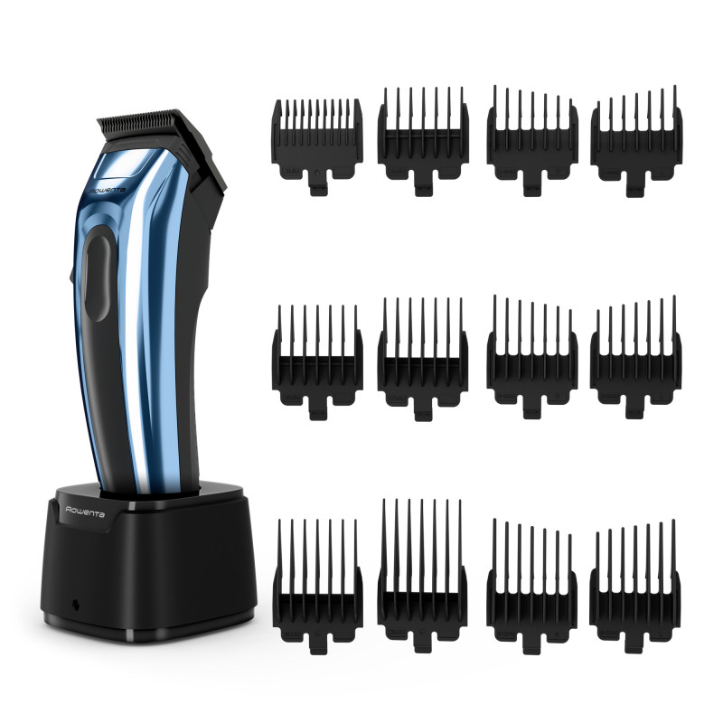 Rowenta Barber Experience TN1551E0 tondeuse à cheveux Noir, Bleu 6 Lithium-Ion (Li-Ion)
