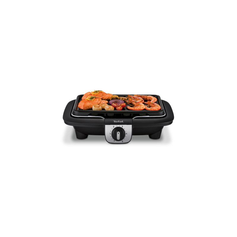 Tefal EasyGrill BG930812 barbecue et grill Dessus de table Electrique Noir, Gris 2100 W