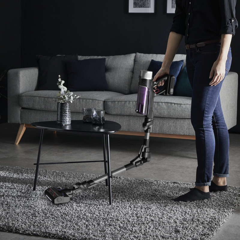 Rowenta RH2037 Aspirateur-balai 2 en 1 Batterie Sec Sans sac 0,4 L 250 W Noir, Violet