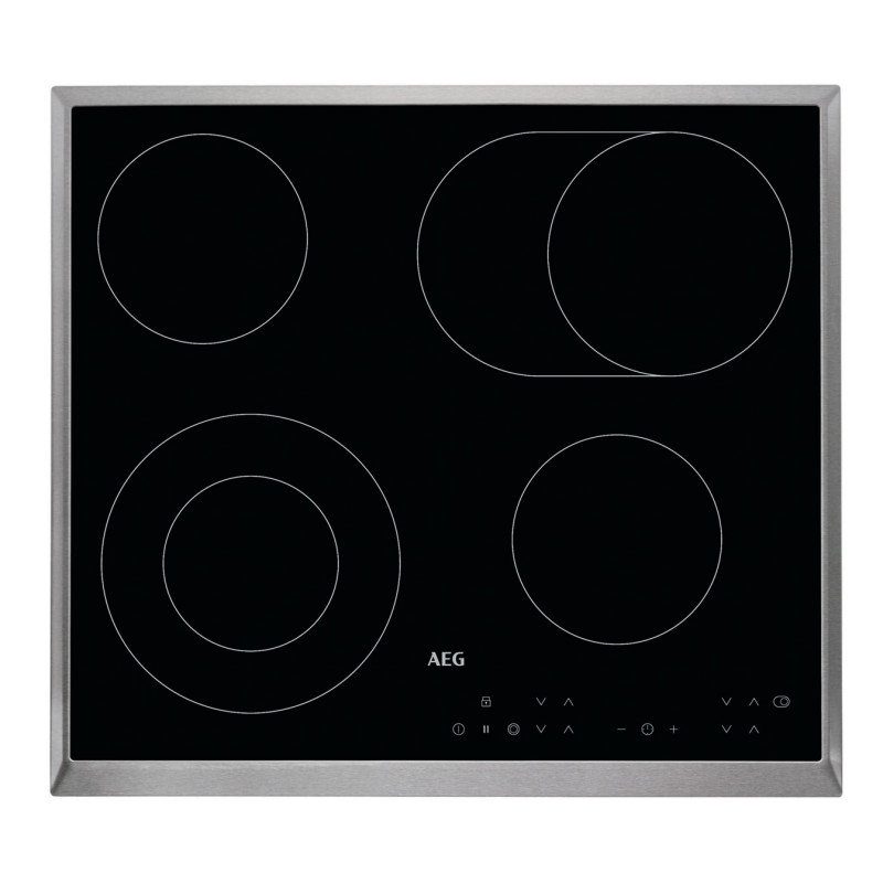 AEG HK634060XB Noir Intégré (placement) Céramique 4 zone(s)
