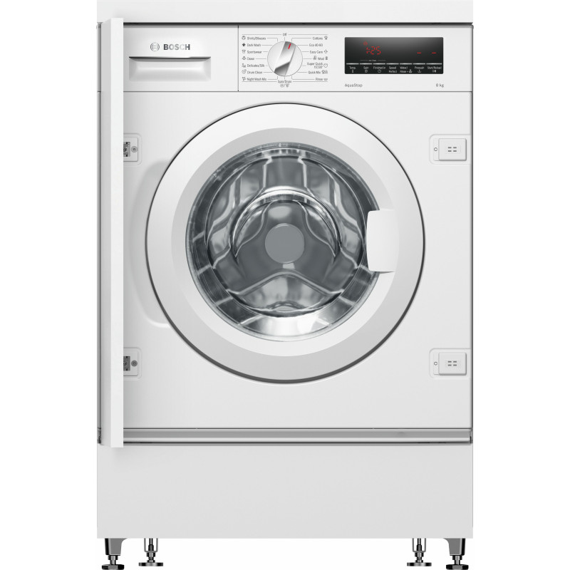 Bosch Serie 8 , Inbouw Wasmachine, voorlader, 8 kg, 1400 rpm, WIW28542EU