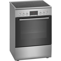 Bosch Serie 4 HKR39C250 four et cuisinière Electrique Céramique Noir, Gris