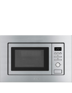 Smeg FMI020X micro-onde Intégré (placement) Micro-ondes grill 20 L 800 W Acier inoxydable