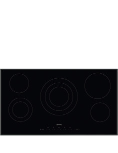 Smeg SE395ETB plaque Noir Intégré (placement) 90 cm Céramique 5 zone(s)