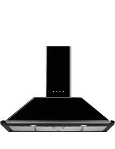 Smeg KT110BLE hotte Monté au mur Noir 820 m³ h A