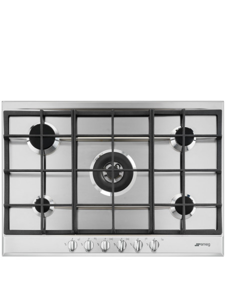 Smeg P272XGH kookplaat Roestvrijstaal Ingebouwd Gaskookplaat 5 zone(s)
