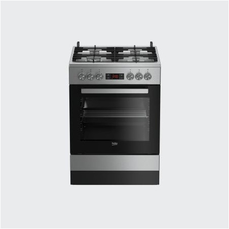 Cuisinière Gaz Zanussi ZCG512H1XA - 4 Brûleurs, Four Indépendant, Acier Inoxydable | Classé A