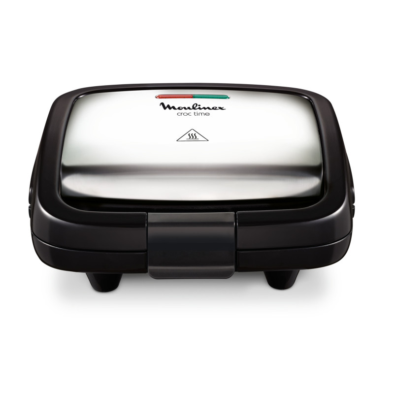 Gaufrier Croque-Monsieur Moulinex Breaktime - 700W, Plaques Antiadhésives, Beige Et Noir, Pour Sandwichs Grillés Et Gaufres