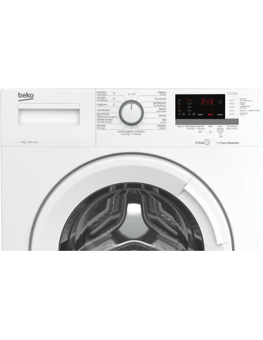 Beko WTV7712BLS1 machine à laver Charge avant 7 kg 1400 tr min D Blanc
